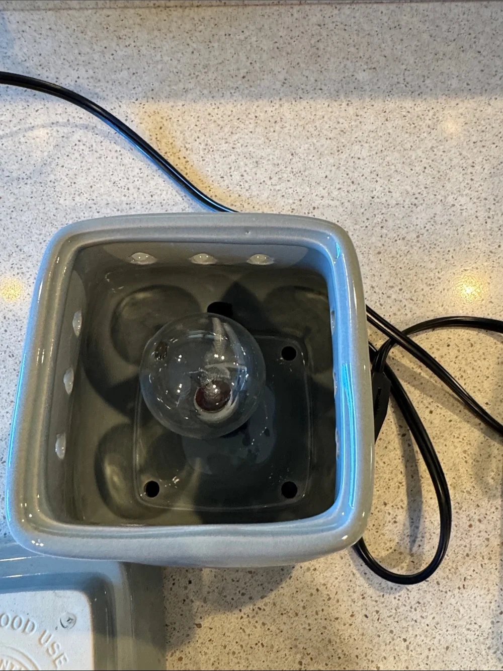 Scentsy Classic Curve Gloss Gray Ceramic Wax Warmer